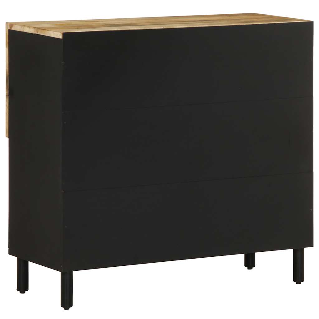 skænk 80x33,5x75 cm massivt ru mangotræ