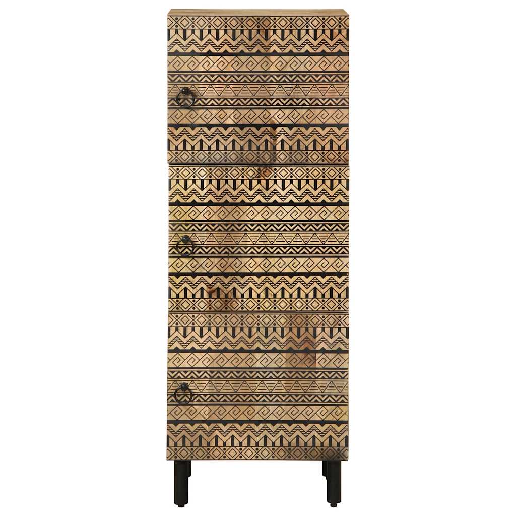 skænk 40x33,5x110 cm massivt ru mangotræ