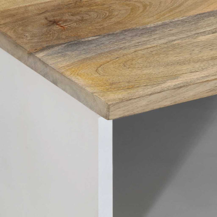 tv-bord 100x33,5x46 cm massivt mangotræ