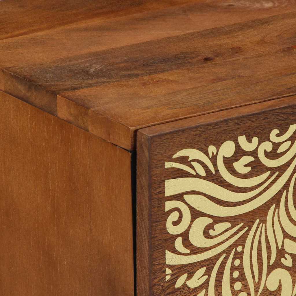 Sengebord med Dør 2 pcs Honningbrun 40 x 33 x 46 cm