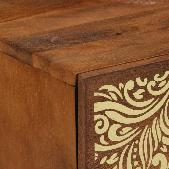 Sengebord med Dør 2 pcs Honningbrun 40 x 33 x 46 cm