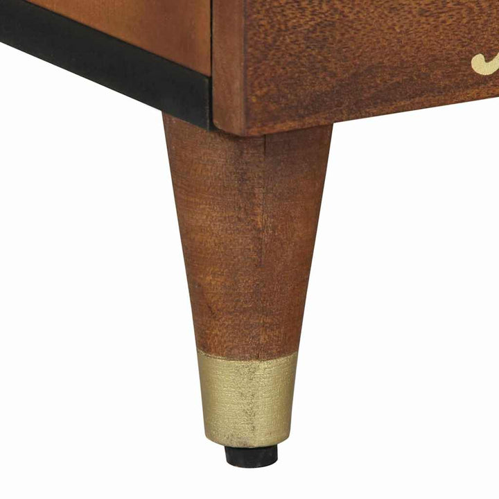 Sengebord med Dør 2 pcs Honningbrun 40 x 33 x 46 cm
