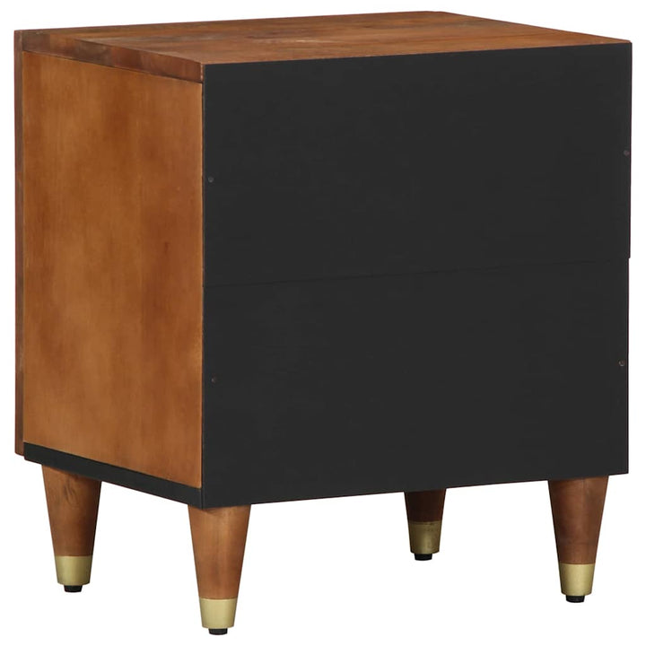 Sengebord med Dør 2 pcs Honningbrun 40 x 33 x 46 cm