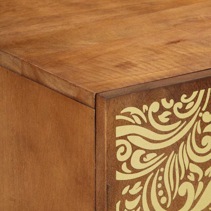 TV-skab Honningbrun 105 x 33 x 46 cm Massivt mangotræ