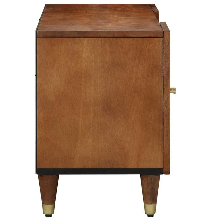 TV-skab Honningbrun 105 x 33 x 46 cm Massivt mangotræ