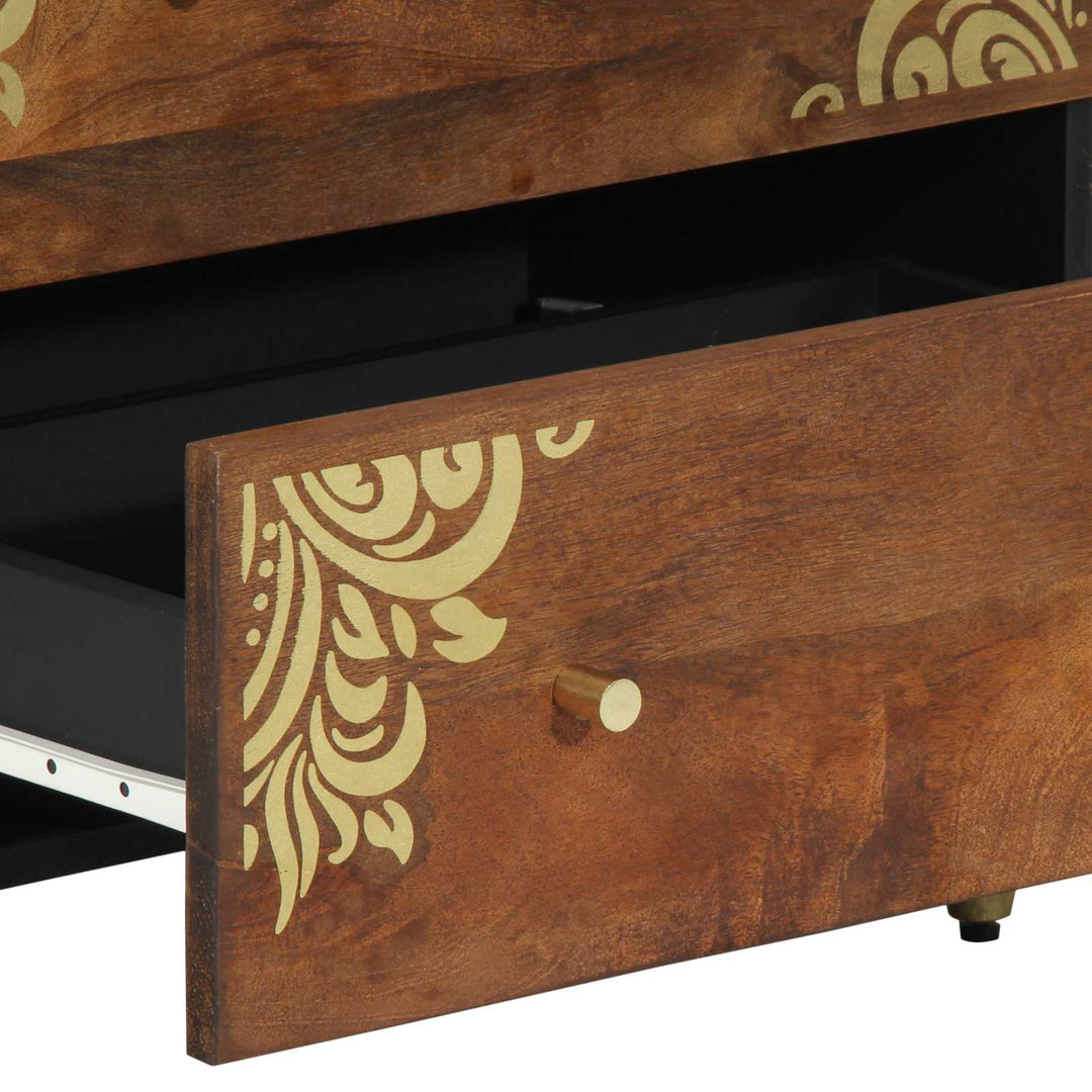 Sideboard Brun 60 x 33 x 75 cm Massivt mangotræ