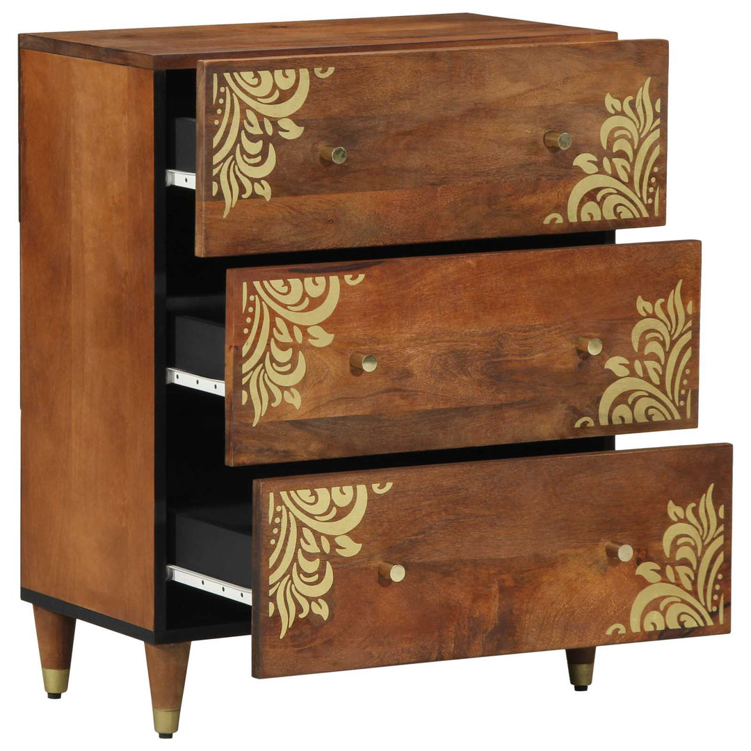 Sideboard Brun 60 x 33 x 75 cm Massivt mangotræ