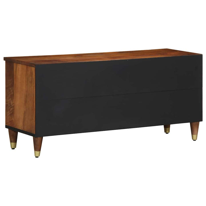 TV-skab med hylde Honningbrun 100 x 33 x 46 cm Massivt mangotræ