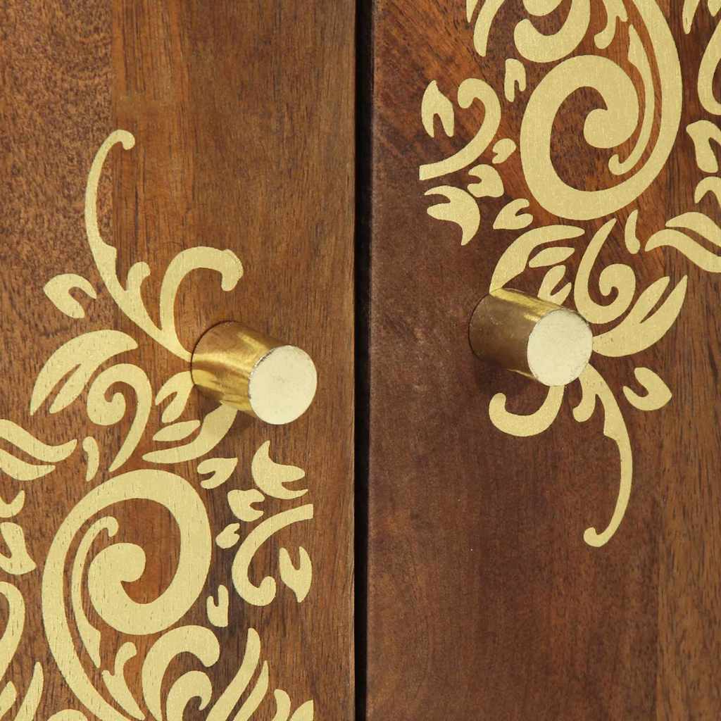 Sideboard Brun 60 x 33 x 75 cm Massivt mangotræ