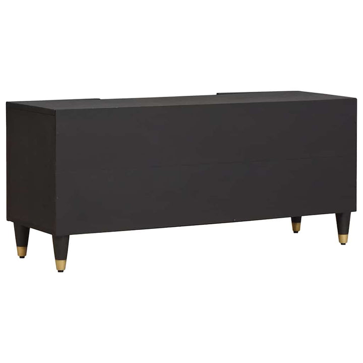 TV-skab med hylde Sort 105 x 33 x 46 cm Massivt mangotræ