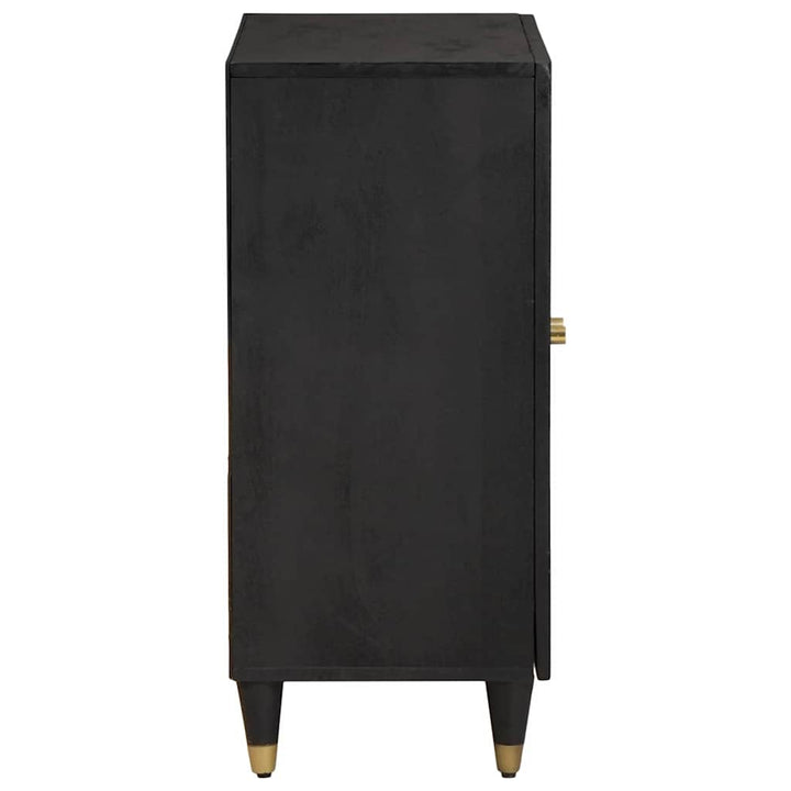 Sideboard Sort 60 x 33 x 75 cm Massivt mangotræ