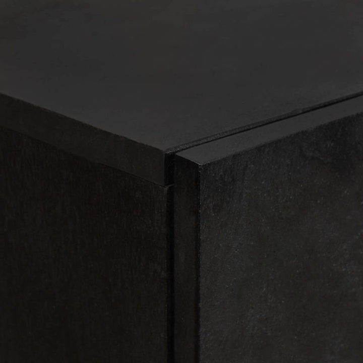 Highboard Sort 60 x 33 x 100 cm Massivt mangotræ
