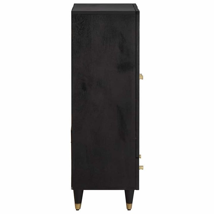 Highboard Sort 60 x 33 x 100 cm Massivt mangotræ