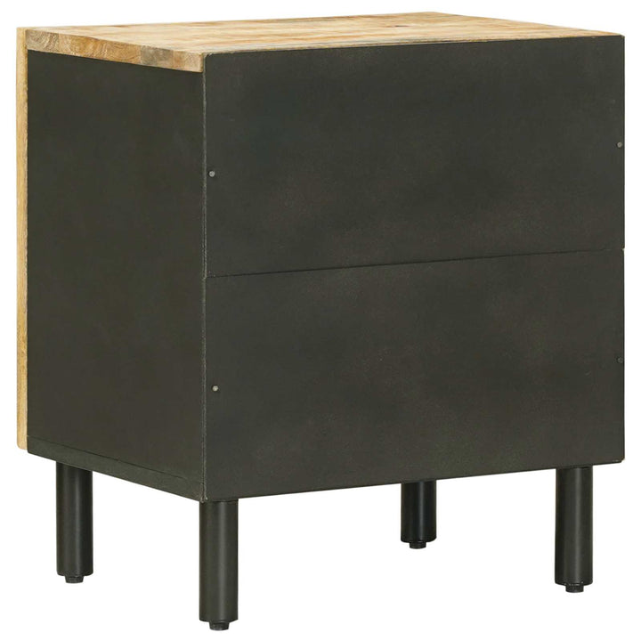 Sengebord 2 stk. Naturfarvet 40 x 33 x 46 cm Massivt mangotræ