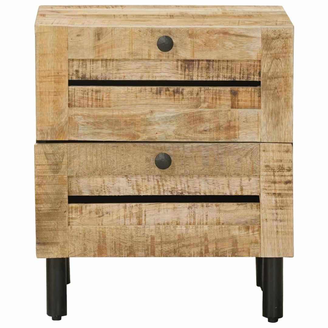 Sengebord Naturfarvet 40 x 33 x 46 cm Massivt mangotræ