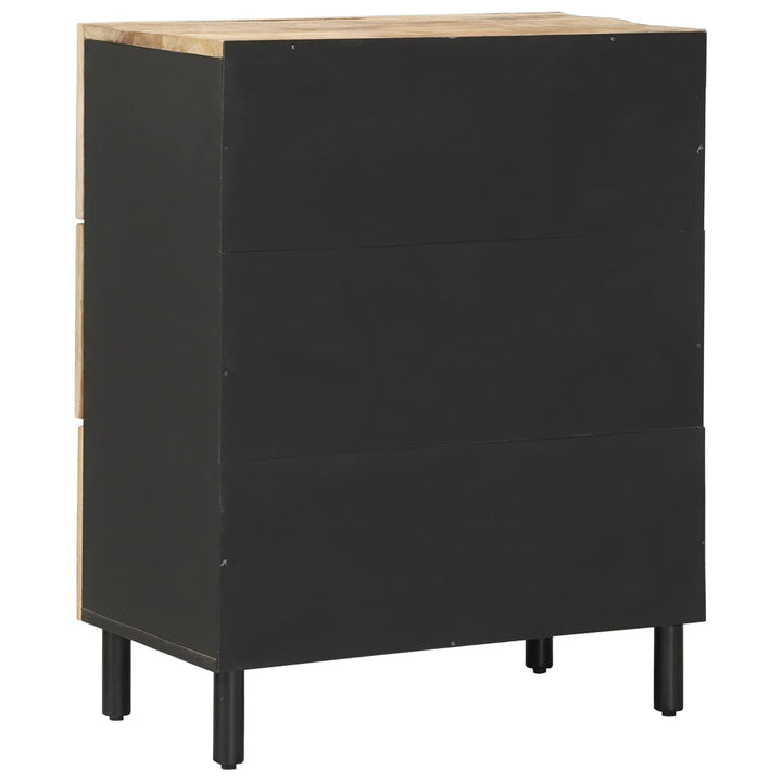Opbevaringsskabe 60 x 33 x 75 cm Massivt mangotræ Naturfarvet