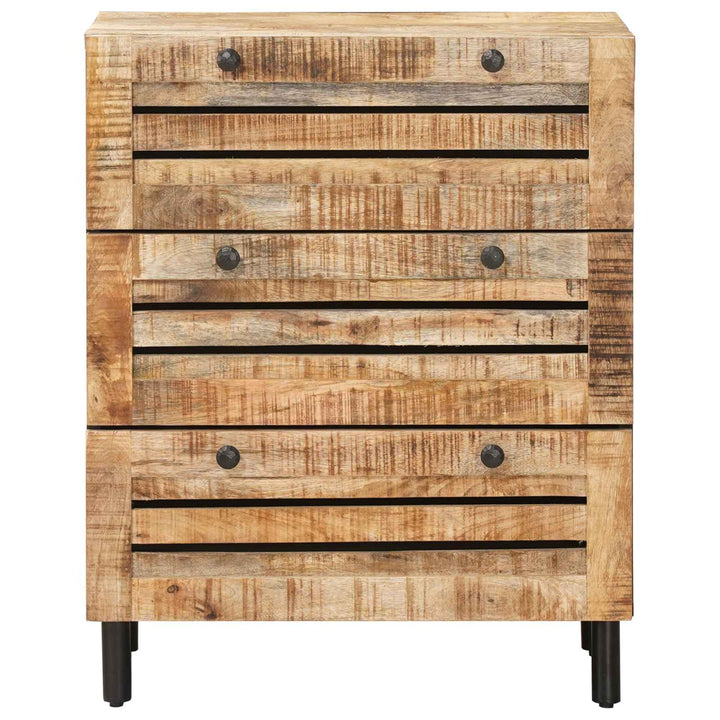 Opbevaringsskabe 60 x 33 x 75 cm Massivt mangotræ Naturfarvet