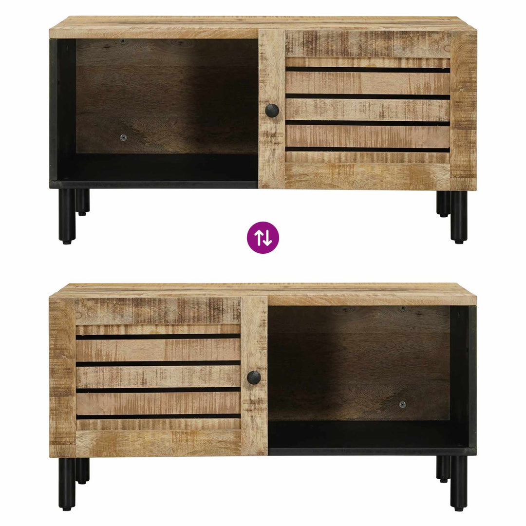 Sofabord Naturfarvet 80 x 50 x 40 cm Massivt mangotræ