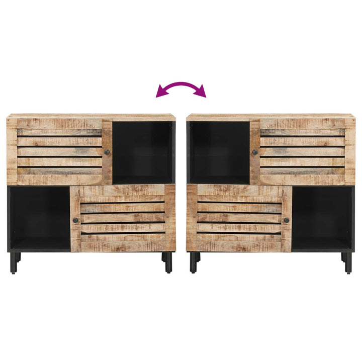Opbevaringsskabe Brun 80 x 33,5 x 75 cm Massivt mangotræ