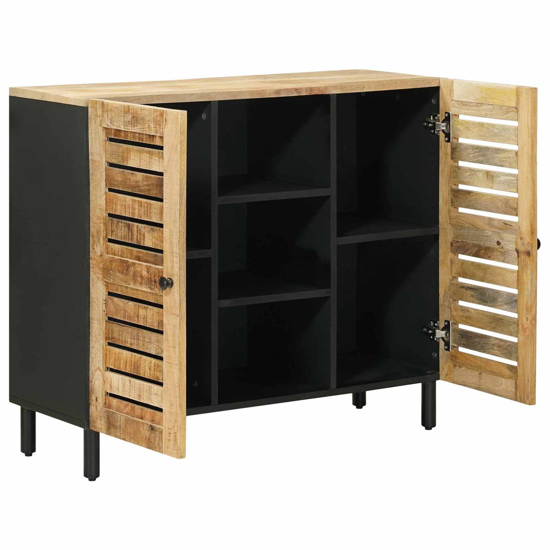 Opbevaringsskabe Naturfarvet 90 x 33 x 75 cm Massivt mangotræ
