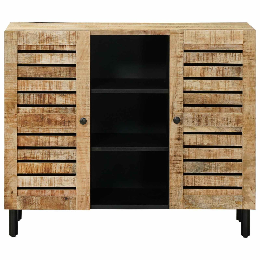 Opbevaringsskabe Naturfarvet 90 x 33 x 75 cm Massivt mangotræ