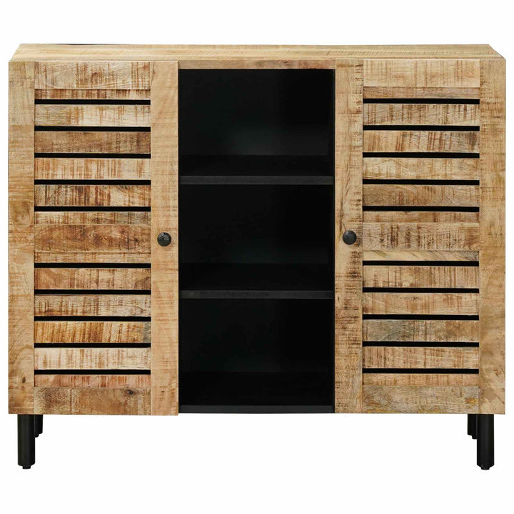 Opbevaringsskabe Naturfarvet 90 x 33 x 75 cm Massivt mangotræ