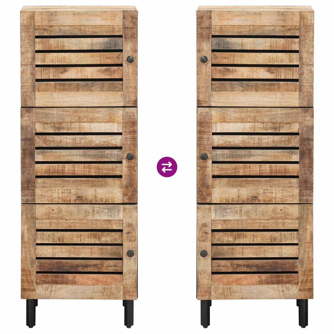 Opbevaringsskabe Naturfarvet 40 x 33 x 110 cm Massivt mangotræ