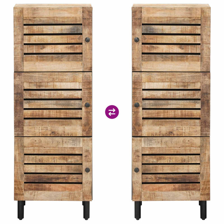 Opbevaringsskabe Naturfarvet 40 x 33 x 110 cm Massivt mangotræ