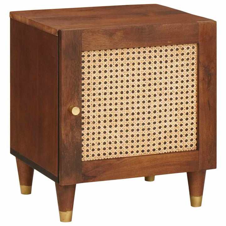 Natskab 2 pcs Brun 40 x 33,5 x 46 cm Massivt akacietræ