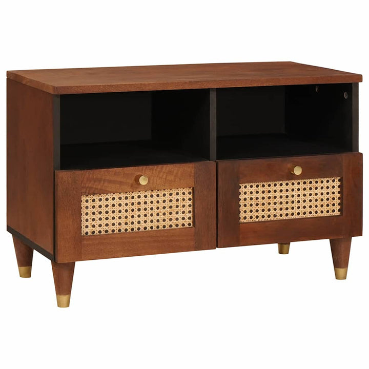 TV-skab med skuffe Brun 70 x 33,5 x 46 cm Massivt mangotræ
