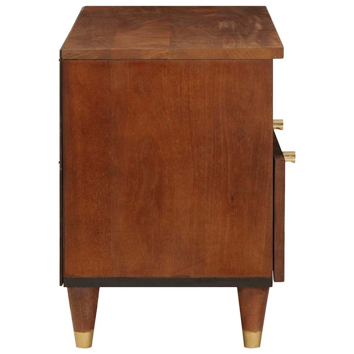TV-skab med skuffe Brun 70 x 33,5 x 46 cm Massivt mangotræ