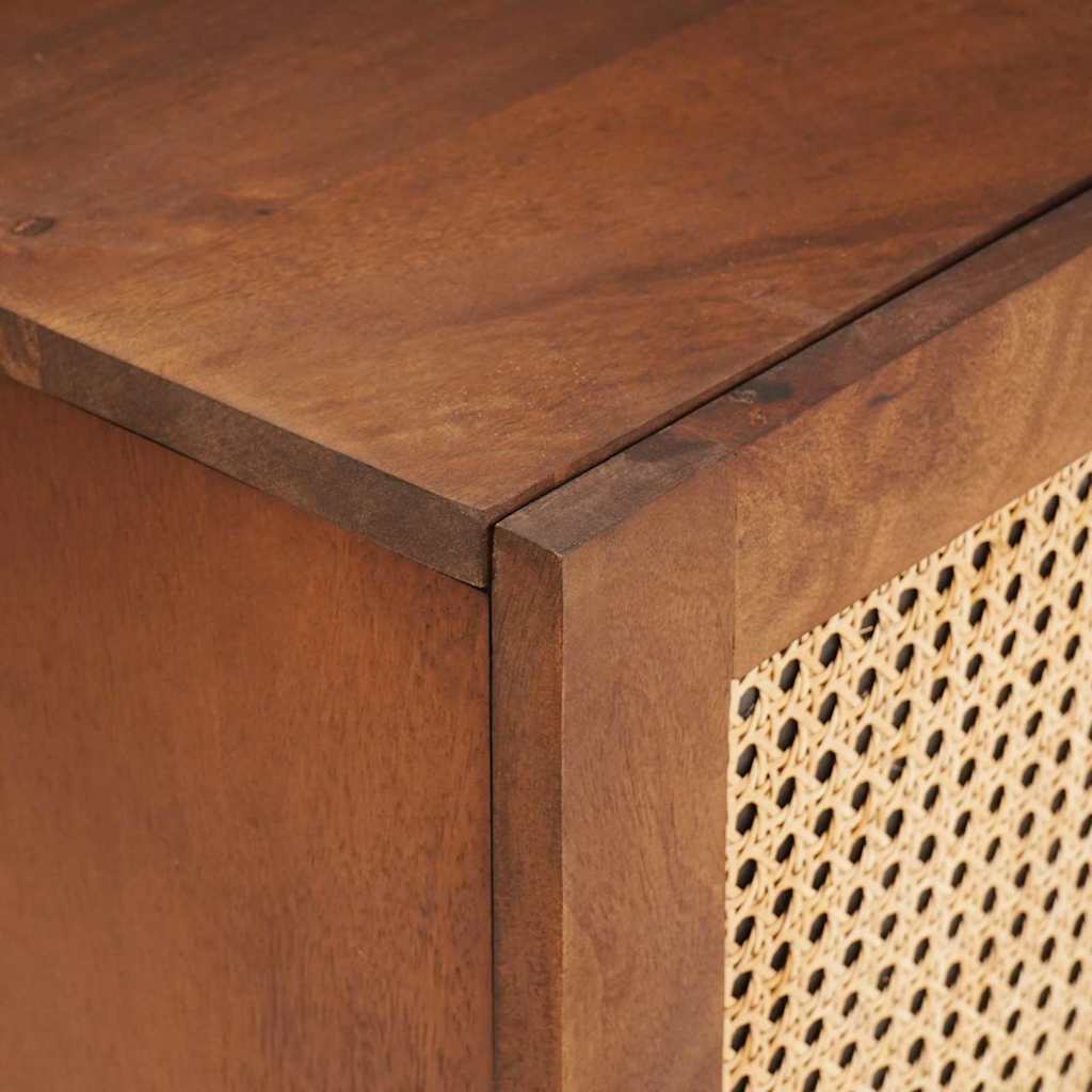 TV-skab med skuffe Brun 105 x 33,5 x 46 cm Massivt mangotræ