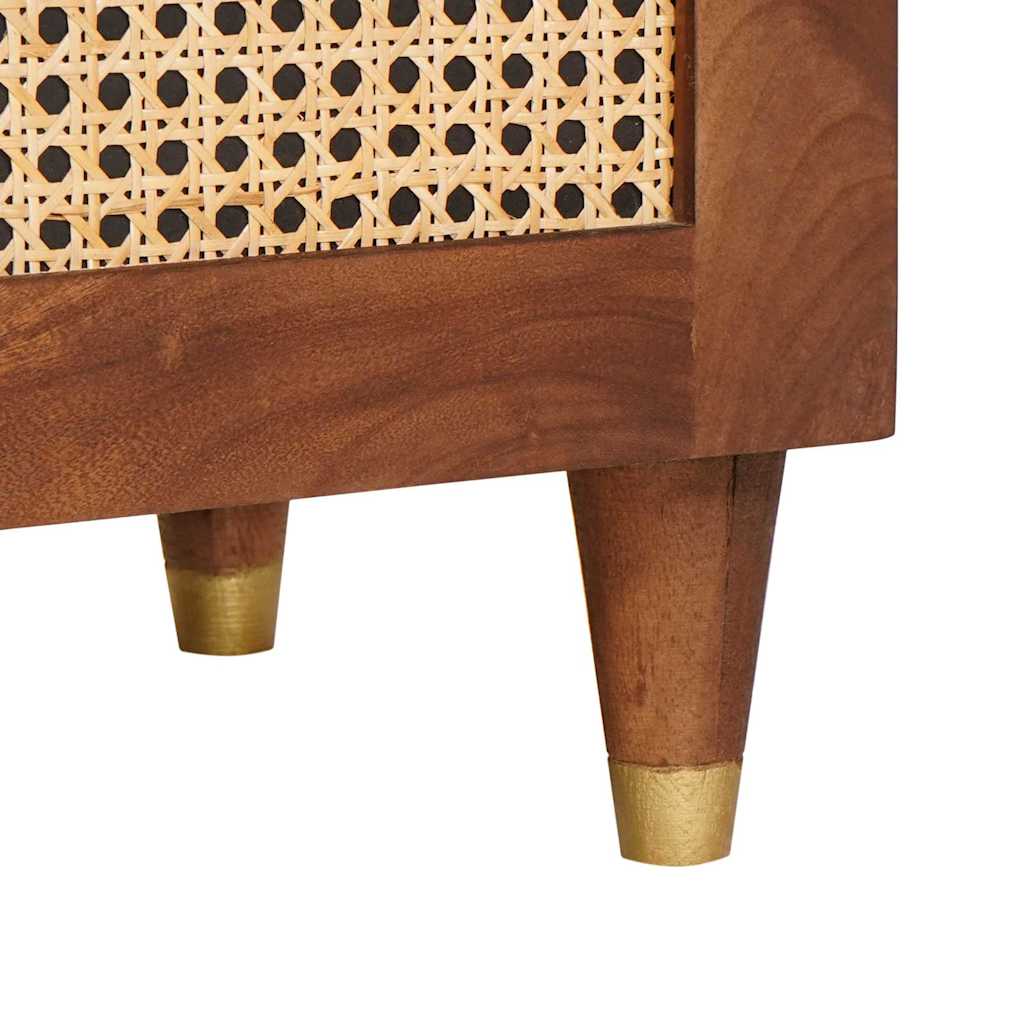 TV-skab med skuffe Brun 105 x 33,5 x 46 cm Massivt mangotræ