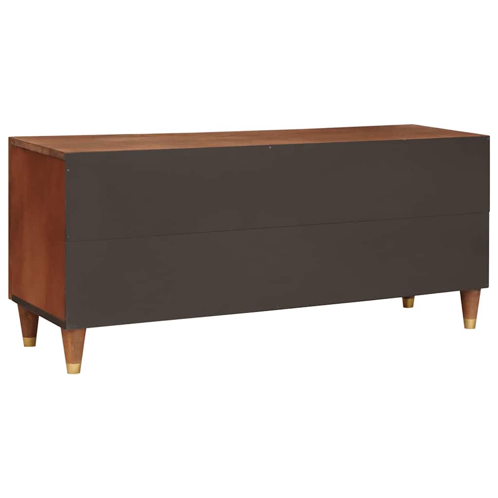 TV-skab med skuffe Brun 105 x 33,5 x 46 cm Massivt mangotræ