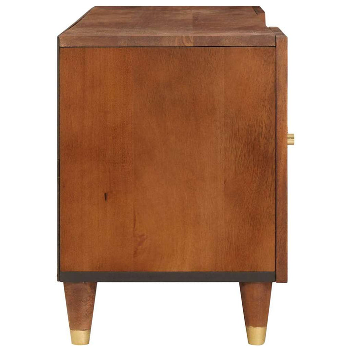 TV-skab med skuffe Brun 105 x 33,5 x 46 cm Massivt mangotræ