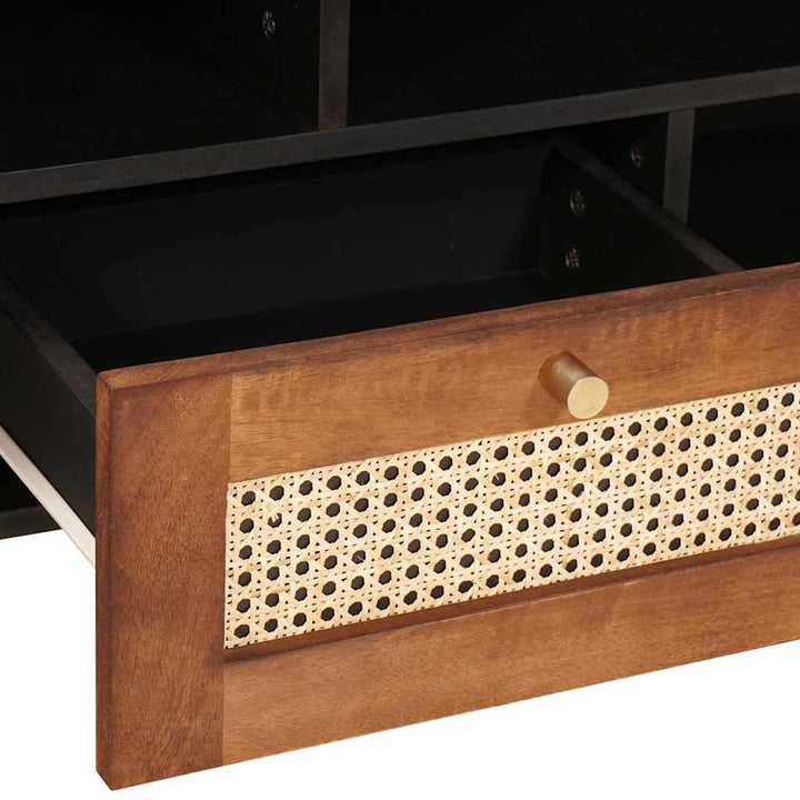 TV-skab med skuffe Brun 100 x 33,5 x 46 cm Massivt mangotræ