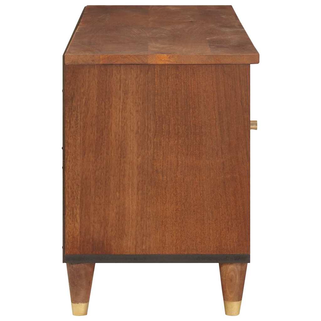 TV-skab med skuffe Brun 100 x 33,5 x 46 cm Massivt mangotræ
