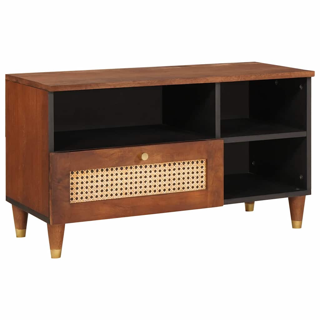 TV-skab Brun 80 x 33,5 x 46 cm Massivt mangotræ