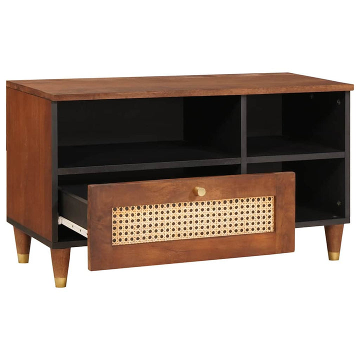 TV-skab Brun 80 x 33,5 x 46 cm Massivt mangotræ