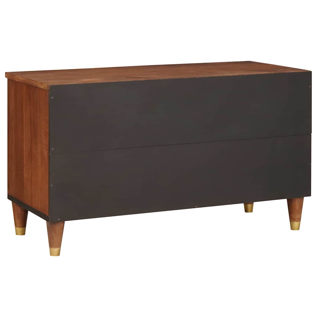 TV-skab Brun 80 x 33,5 x 46 cm Massivt mangotræ