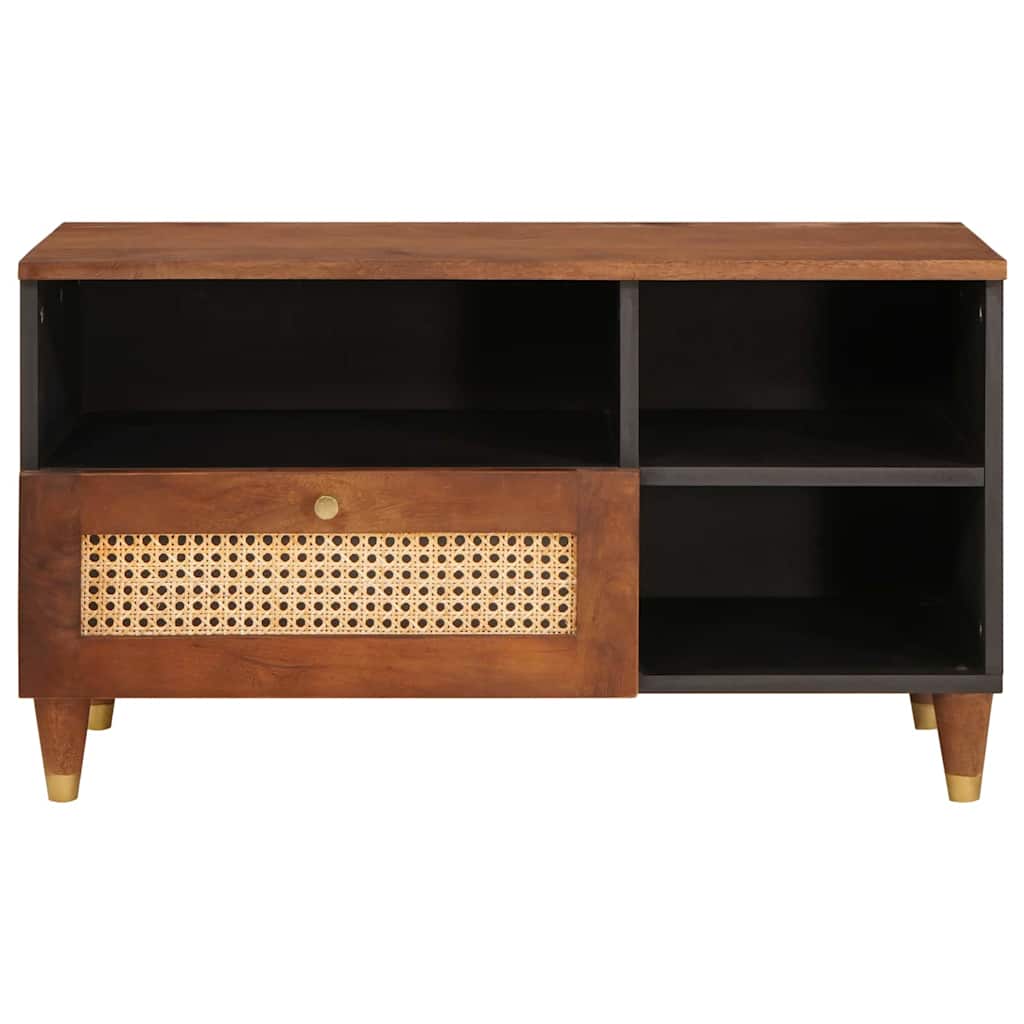 TV-skab Brun 80 x 33,5 x 46 cm Massivt mangotræ