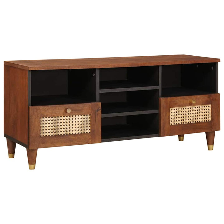 TV-skab med skuffe Brun 100 x 33,5 x 46 cm Massivt mangotræ