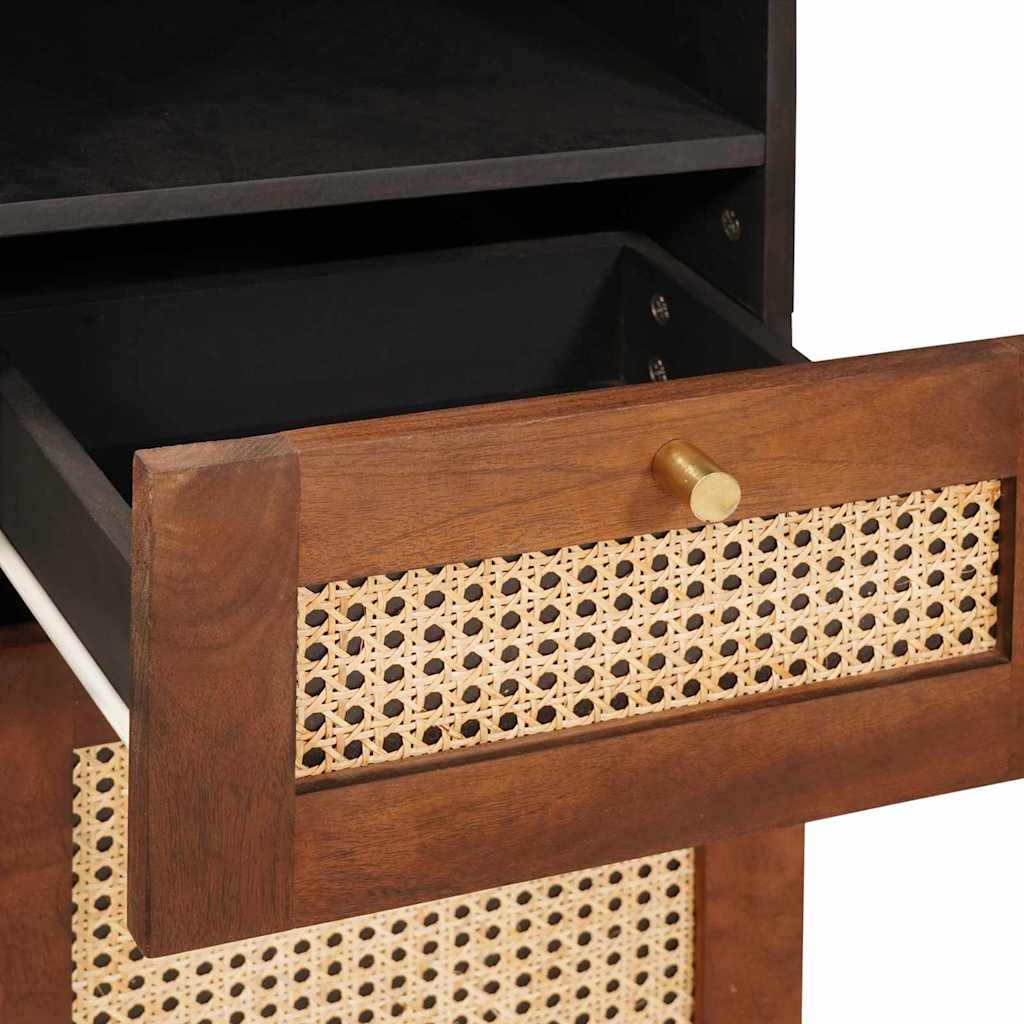 Sideboard med skuffe Brun 38 x 33,5 x 160 cm Massivt mangotræ