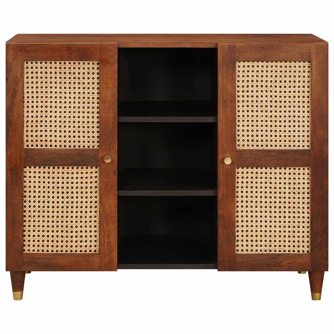 Sideboard Brun 90 x 33,5 x 75 cm Massivt mangotræ