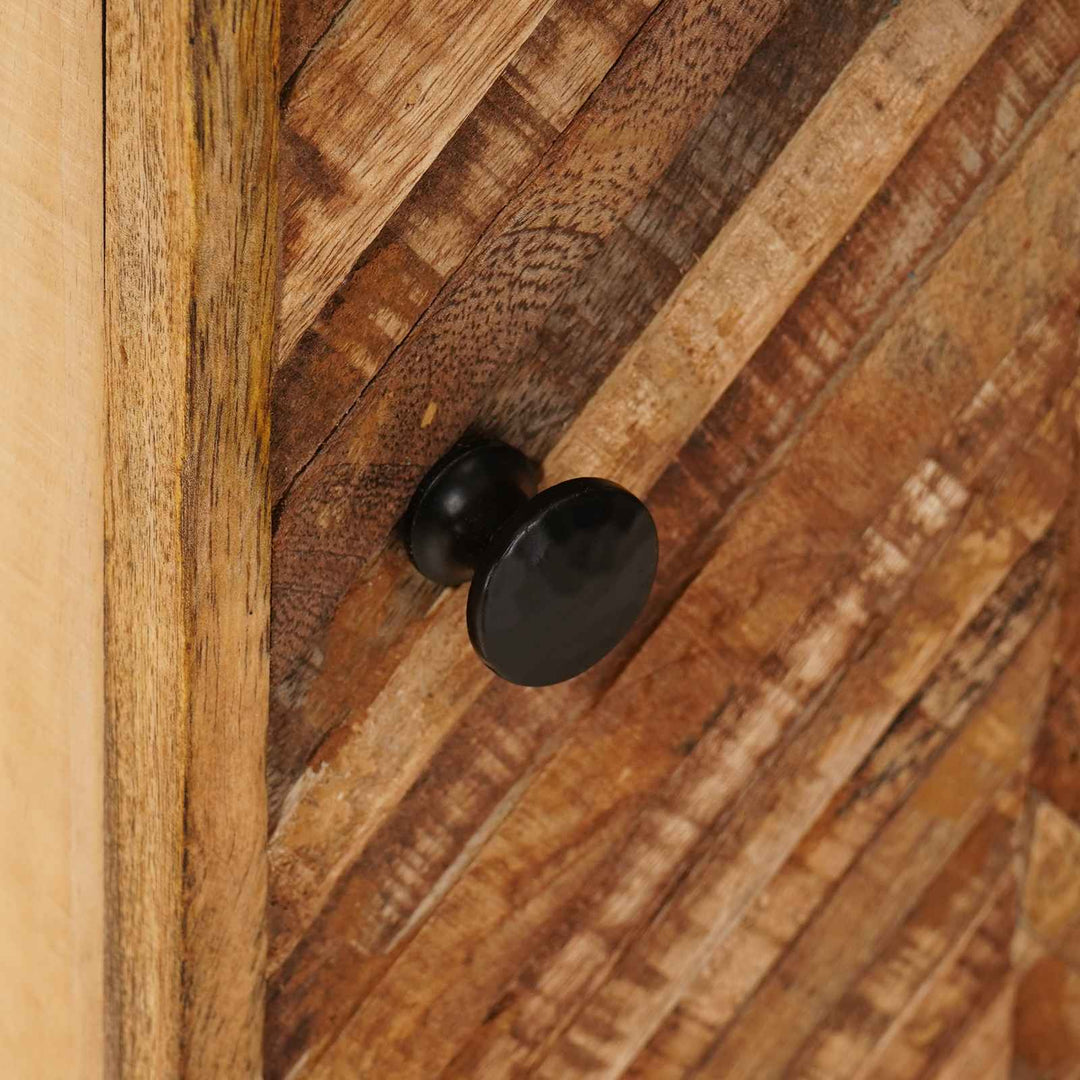 Sengebord 2 pcs Brun 40 x 33,5 x 46 cm Massivt mangotræ