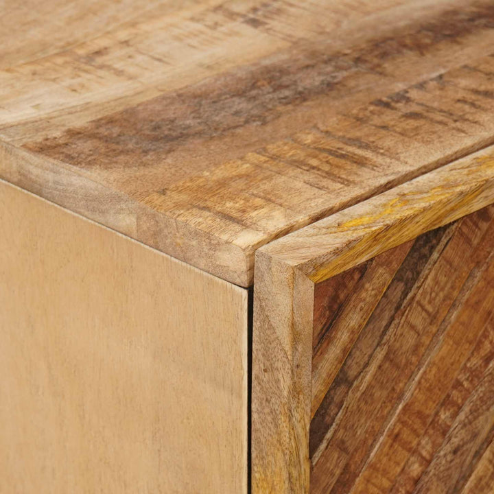 Sengebord med skuffe Brun 40 x 33,5 x 46 cm Massivt mangotræ