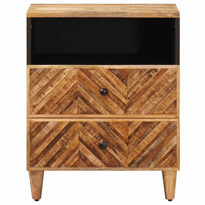 Sengebord med skuffe Brun 50 x 33 x 60 cm Massivt mangotræ