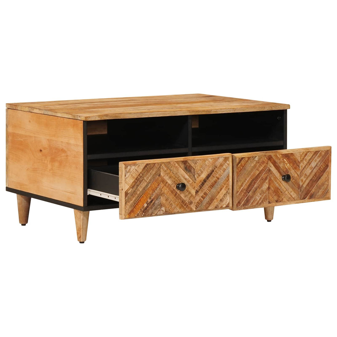 Sofabord med skuffe Brun 80 x 54 x 40 cm Massivt mangotræ