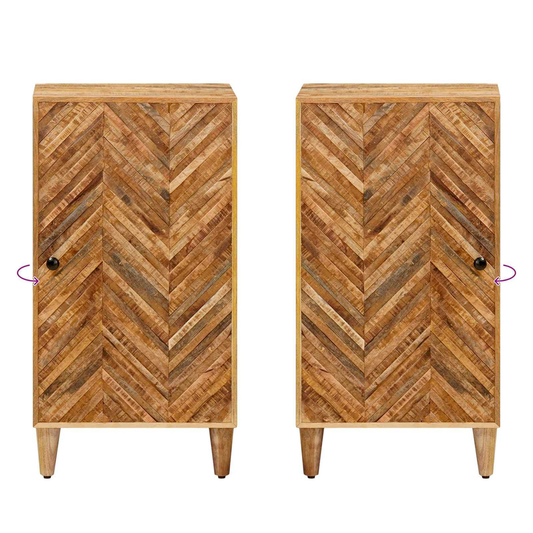 Opbevaringsskabe Brun 40 x 33,5 x 75 cm Massivt mangotræ