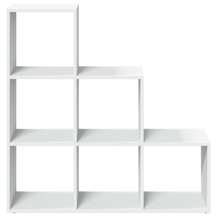rumdelerreol 3-lags hvid 99x29x99 cm konstrueret træ